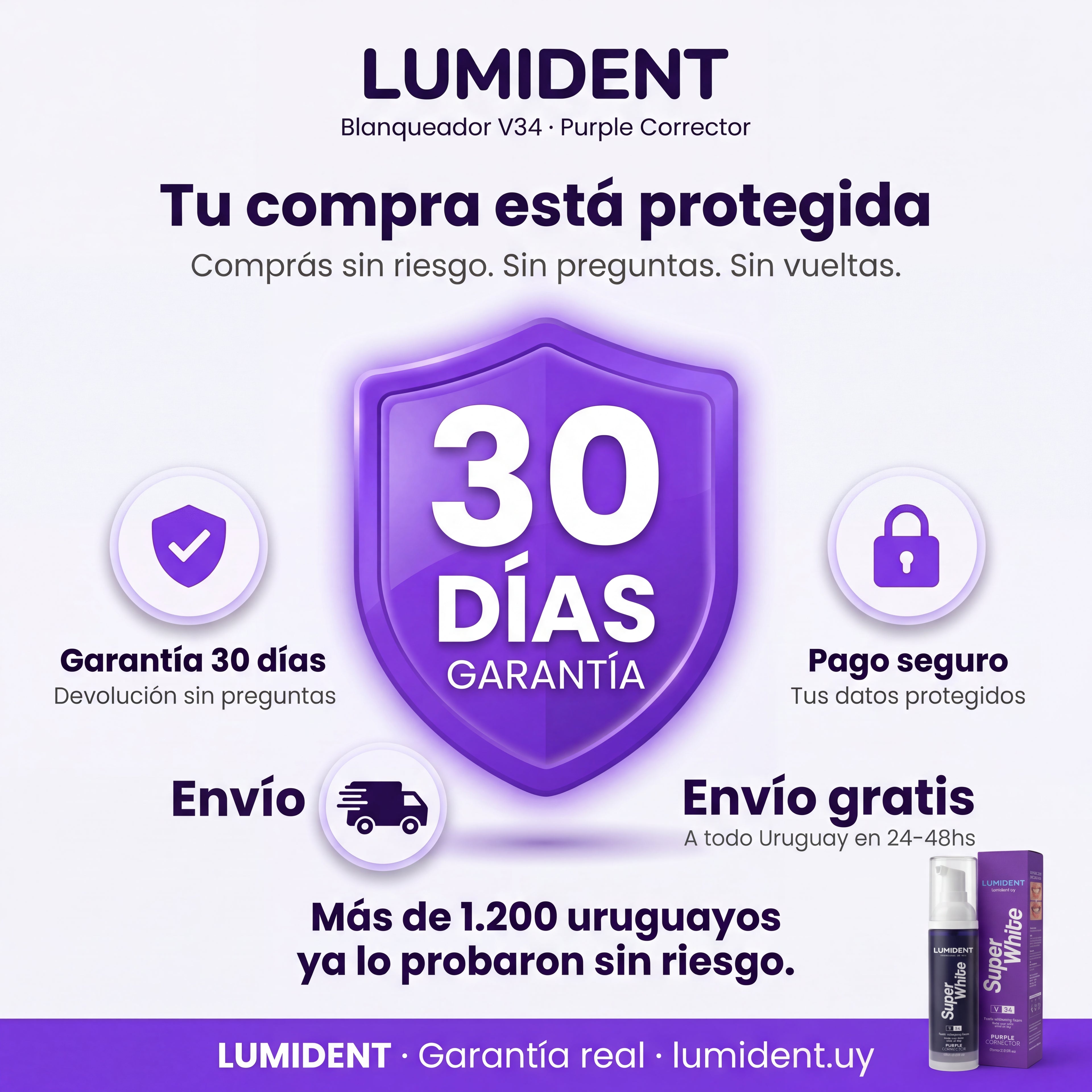 Lumident™ Blanqueador Dental V34 + Regalo